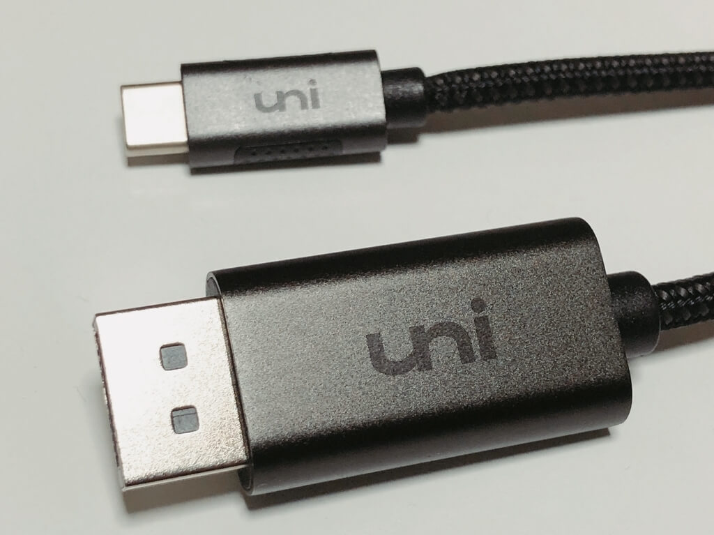 Mac miniにおすすめのディスプレイポート変換ケーブル【uni USB-C 